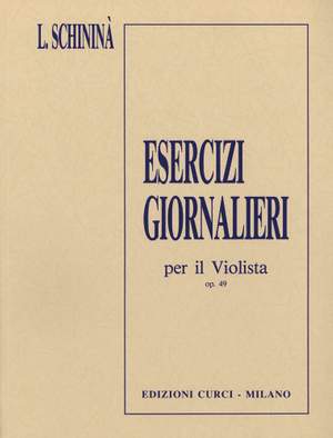 Luigi Schininà: Esercizi Giornalieri Op. 49