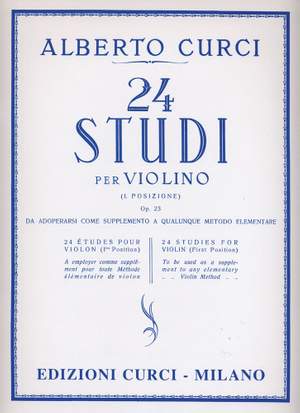 Alberto Curci: Studi (24) Op. 23