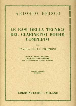 Ariosto Prisco: Basi Della Tecnica Del Clarinetto Boehm