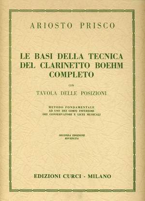 Ariosto Prisco: Basi Della Tecnica Del Clarinetto Boehm