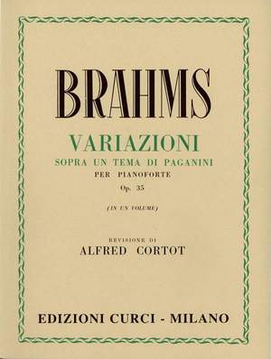 Johannes Brahms: Variazioni Sopra Un Tema Di Paganini Op 35