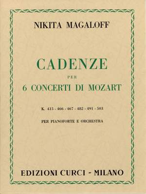 Nikita Magaloff: Cadenze Per 6 Concerti Di Mozart