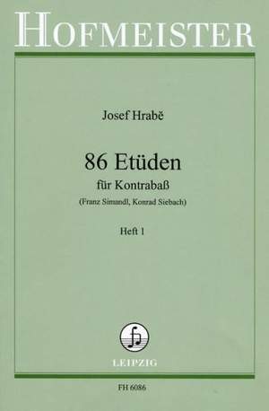 Josef Hrabe: 86 Etuden, Heft 1