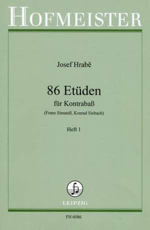 Josef Hrabe: 86 Etuden, Heft 1