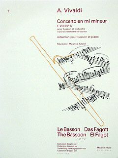 Antonio Vivaldi: Concerto Fviii Nø6 En Mi Mineur