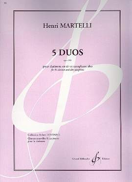 Henri Martelli: 5 Duos Opus 109
