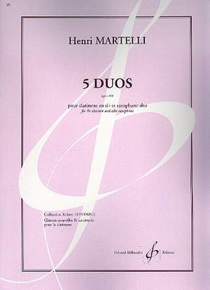Henri Martelli: 5 Duos Opus 109