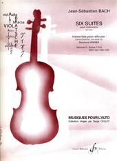 Johann Sebastian Bach: Six Suites Pour Alto - Suites 1.2.3. - Volume 1