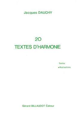 Jacques Dauchy: 20 Textes D'Harmonie - Realisations