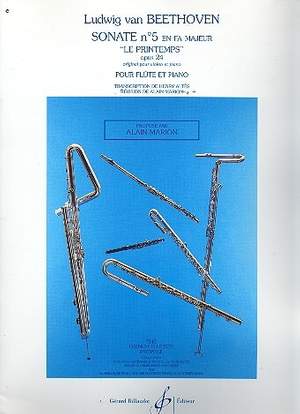 Ludwig van Beethoven: Sonate N° 5 En Fa Majeur Le Printemps Opus 24