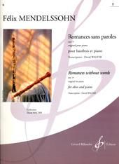 Felix Mendelssohn Bartholdy: Romances Sans Paroles Opus 19 Volume 1