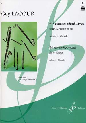 Guy Lacour: 60 Etudes Recreatives Volume 1 : 33 Etudes