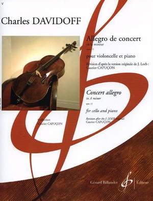 Karl Davydov: Allegro de Concert en La Mineur - Opus 11