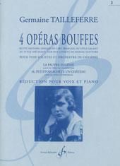 Germaine Tailleferre: 4 Operas Bouffes Volume 2 La Pauvre Eugenie