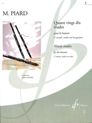M Piard: Quatre Vingt Dix Etudes Volume 1