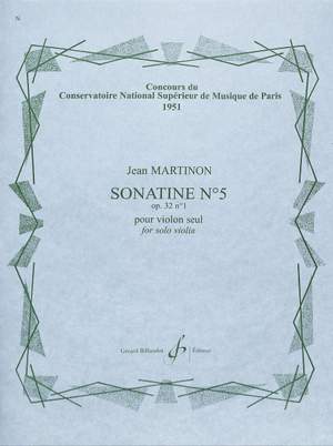 Jean Martinon: Sonatine Nø5 Opus 32 Nø1