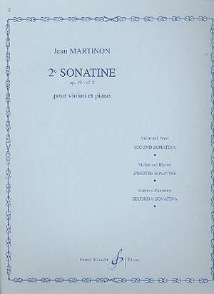 Jean Martinon: 2E Sonatine Opus 19 Nø12