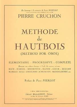 Pierre Cruchon: Methode De Hautbois Elementaire Progressive Compl.