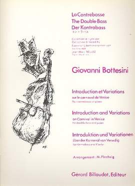 Giovanni Bottesini: Introduction Et Variations Sur Le Carnaval Venise