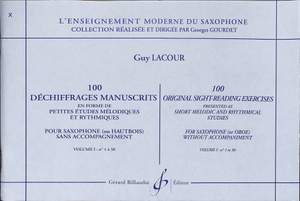 Guy Lacour: 100 Dechiffrages Manuscrits Volume 1