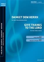 Franz Koringer: Danket dem Herrn/Give thanks to the Lord