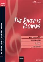 The river is flowing