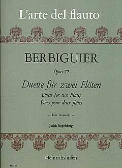 Benoit Tranquille Berbiguier: Duette für zwei Flöten Op.72