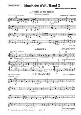 Walter Maurer: Musik der Welt, Band 2