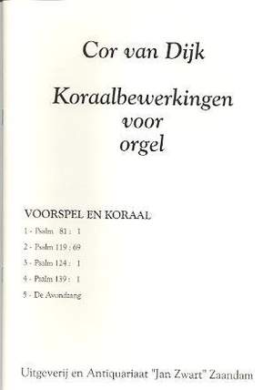 C. van Dijk: 5 Koraalbewerkingen