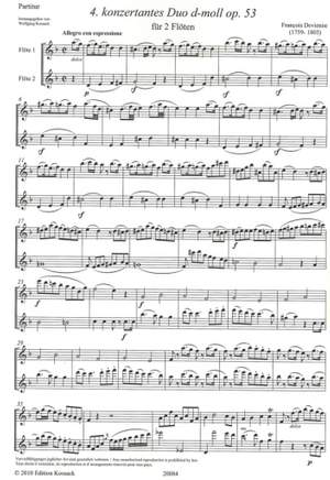 François Devienne: Konzertantes Duo 4 D Op. 53
