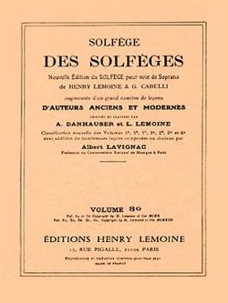 Albert Lavignac: Solfège des Solfèges Vol.3G sans accompagnement