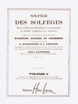Albert Lavignac: Solfège des Solfèges Vol.4C sans accompagnement
