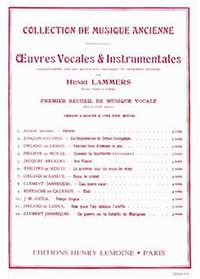 Henri Lammers: Oeuvres vocales et instrumentales