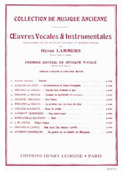 Henri Lammers: Oeuvres vocales et instrumentales