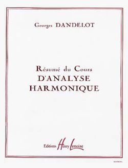 Georges Dandelot: Résumé de cours d'analyse harmonique