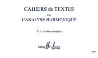Georges Dandelot: Cahiers de textes L'analyse harmonique Vol.2