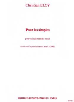 Christian Eloy: Pour les Simples