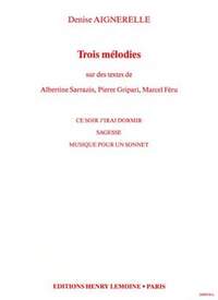 Denise Aignerelle: Mélodies (3)