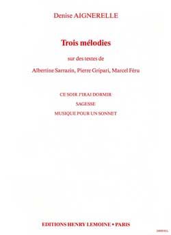 Denise Aignerelle: Mélodies (3)