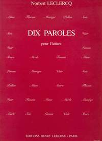 Norbert Leclercq: Paroles (10)