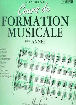 Marguerite Labrousse: Cours de formation musicale Vol.3