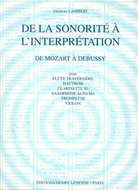 Georges Lambert: De la sonorité à l'interprétation Vol.2