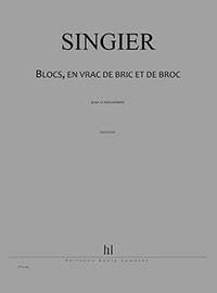 Jean-Marc Singier: Blocs, en vrac de bric et de broc
