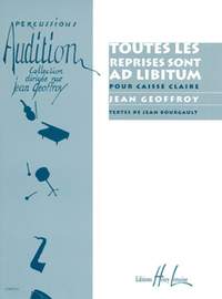 Jean Geoffroy: Toutes les reprises sont ad libitum