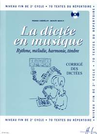 Pierre Chepelov_Benoit Menut: La dictée en musique Vol.6 - corrigé