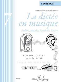 Pierre Chepelov_Benoit Menut: La dictée en musique Vol.7 - corrigé