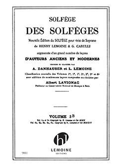 Albert Lavignac: Solfège des Solfèges Vol.5B sans accompagnement