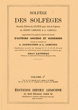Albert Lavignac: Solfège des Solfèges Vol.3B sans accompagnement