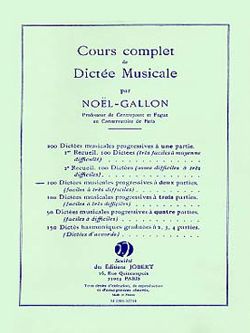 Gabriel Noel-Gallon: Dictées progressives à 2 parties (100)