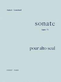Aubert Lemeland: Sonate Op.7 pour alto seul